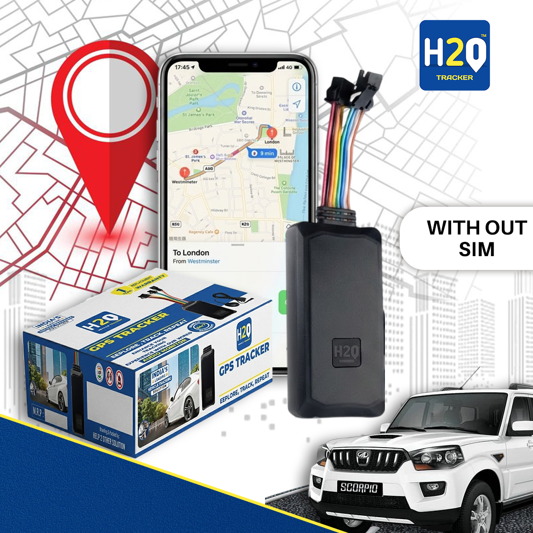 H2O GPS Tracker | Multiple Report| Over Speed Alert |Real-Time Location Tracking| Low Power Consumption | Include Sim Card