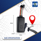 H2O Vehicle Tracker GPS | GPS Tracker + Audio Monitor | Multiple Report | Over Speed Alert | Theft Alert | Live Audio Monitoring |Include Sim Card
