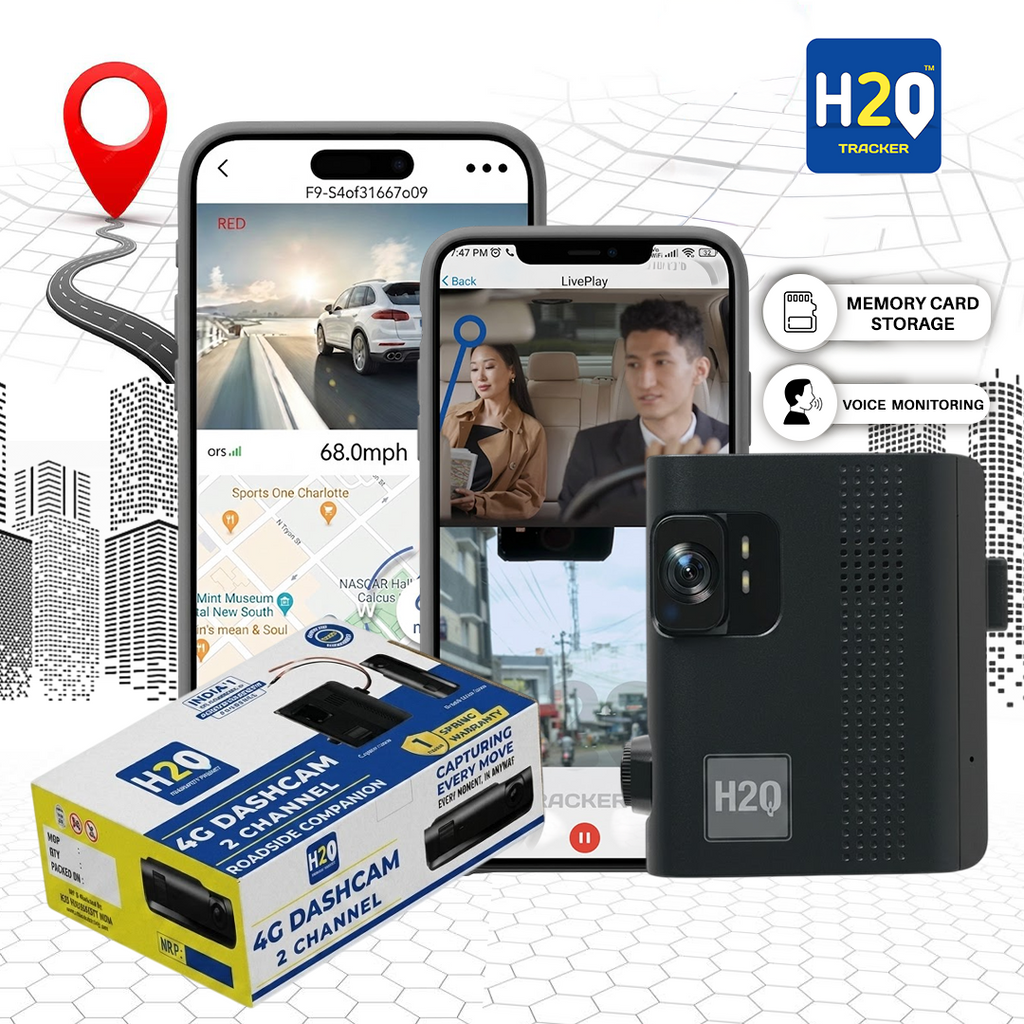 4G Dash Camera Duel Channel | Road & Cabin View | cloud call support | voice monitoring with 4G Sim Support|