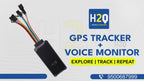 H2O Vehicle Tracker GPS | GPS Tracker + Audio Monitor | Multiple Report | Over Speed Alert | Theft Alert | Live Audio Monitoring |Include Sim Card